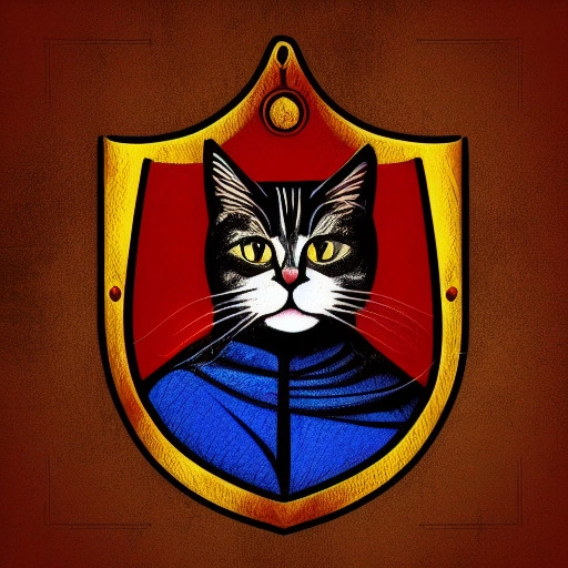 00765-1491963303-medieval emblem, cat, detailed, red and blue, photorealistic, medieval style, cross,.webp